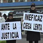 Manifestación contra la violencia doméstica