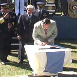 Asunción de Bonilla en la Fuerza Área