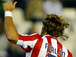 Forlán, el segundo goleador