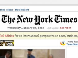 Página web del New York Times cobrará a sus lectores