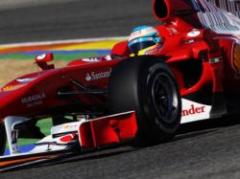 Alonso probó su Ferrari