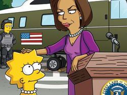 Michelle Obama será un personaje de Los Simpson