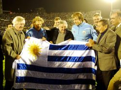 Mujica con la Celeste