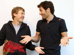 Red Bull muestra foto para sellar la paz Webber-Vettel