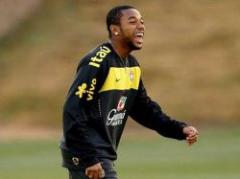 Robinho a gusto en el Milan