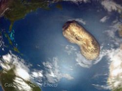 Impacto en la Tierra, simulacro de destrucción en internet