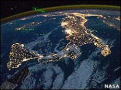 Italia desde el espacio