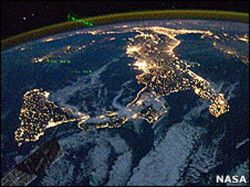 Italia desde el espacio