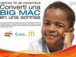 Peluffo Giguens creará un centro de Telemedicina con la recaudación del McDía Feliz