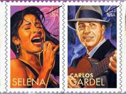 Un sello de Carlos Gardel en el correo de Estados Unidos