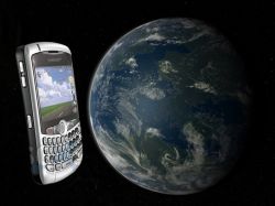 Un celular al espacio