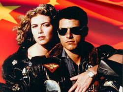 Ilustran simulacro de Fuerza Aérea china con 'Top Gun'