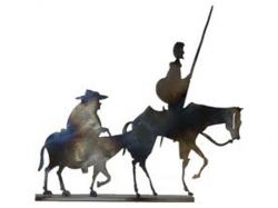 Arrancó la maratón de El Quijote con figuras y anónimos