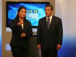 Keiko Fujimori y Ollanta Humala se atacaron en duro debate