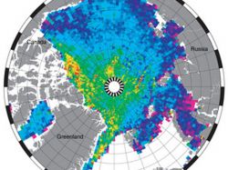 Ártico: satélite genera primer mapa de densidad de hielo Ártico: satélite genera primer mapa de densidad de hielo