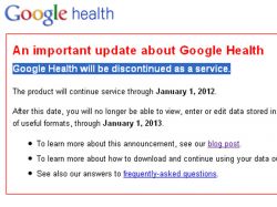 Cierran Google Health por falta de usuarios