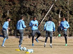 Acceda a las imágenes del entrenamiento de Uruguay con miras a Chile