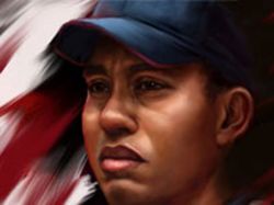 Tiger Woods convertido en personaje de cómic