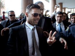 Mujica le regaló a Ricky Martin la remera de la selección