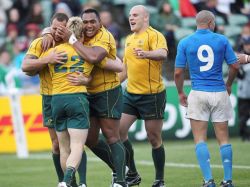 Rugby: Australia aplastó a Italia y confirma su poderío