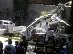 Dos muertos tras caída de helicóptero en México