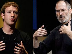 Steve Jobs admiraba a Mark Zuckerberg y su Facebook