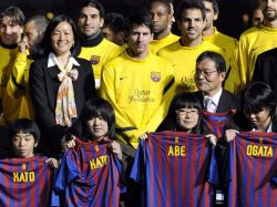 Barça solidario con niños evacuados de Fukushima