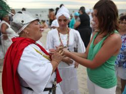 Los montevideanos festejaron el culto a la orixa Yemanjá