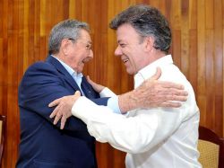 Santos y Castro tratan sobre Cumbre de las Américas