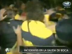 Incidentes entre hinchas de Tigre y jugadores de Boca