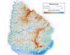 El relieve de Uruguay