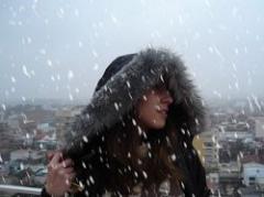 La nieve llegó a Colonia