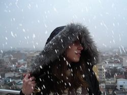 La nieve llegó a Colonia