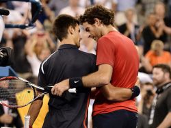 Djokovic eliminó a Delpo y jugará semis contra Ferrer