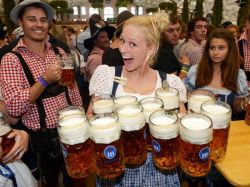 Oktoberfest: se consumirán 6,5 millones de litros de cerveza