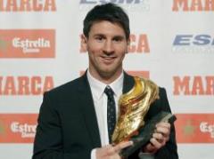 La "Pulga" Messi premiado con la Bota de Oro