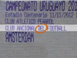 Abitab equivoca el nombre de Nacional en tickets del clásico