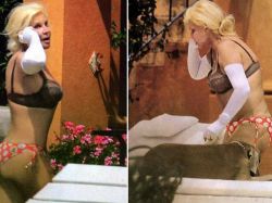 La diva de los teléfonos fue escrachada por partida doble La diva de los teléfonos fue escrachada por partida doble