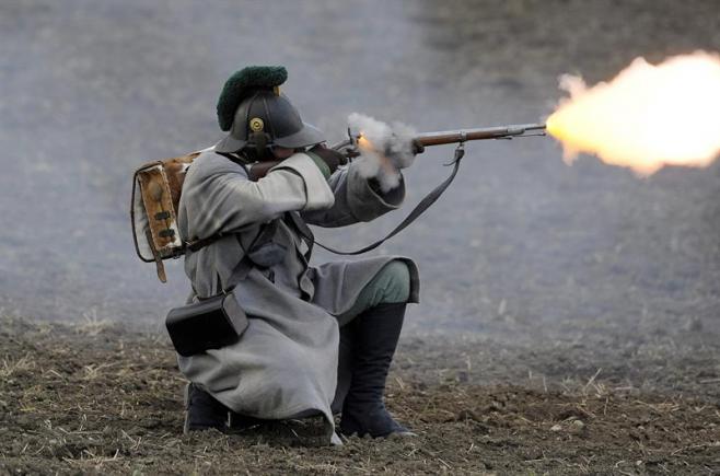 Impactante reconstrucción de la batalla de Austerlitz