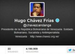 Twitter de Chávez queda huérfano con 4 : de seguidores