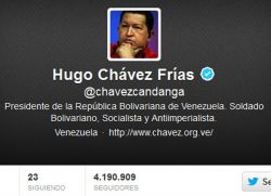 Twitter de Chávez queda huérfano con 4 : de seguidores