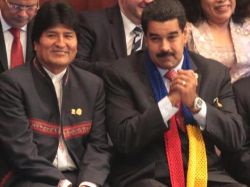 Maduro llegó a Bolivia para su primera visita oficial