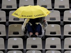 Lluvia paró Roland Garros