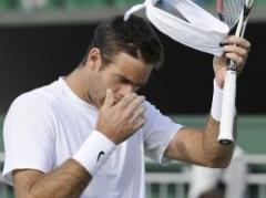 Del Potro salió a jugar contra Seppi a pesar del dolor