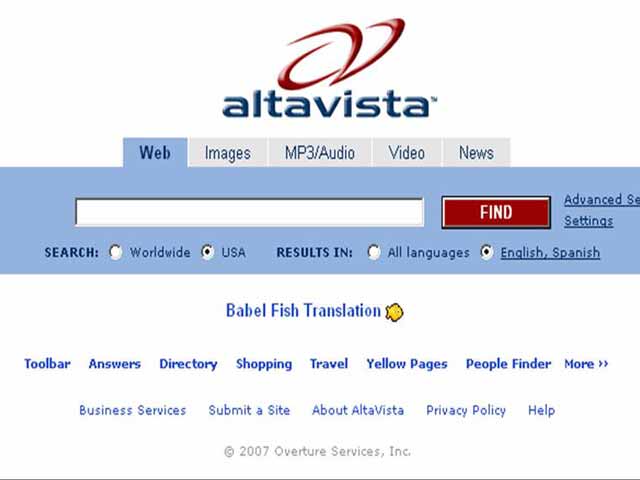 AltaVista llega a su fin