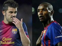 David Villa y Eric Abidal se marchan de Barcelona