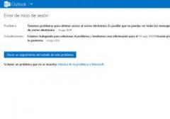 Hotmail y Outlook con fallas en su funcionamiento