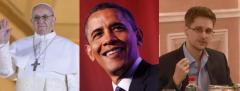 El Papa, Obama y Snowden, los nombres más citados en la red