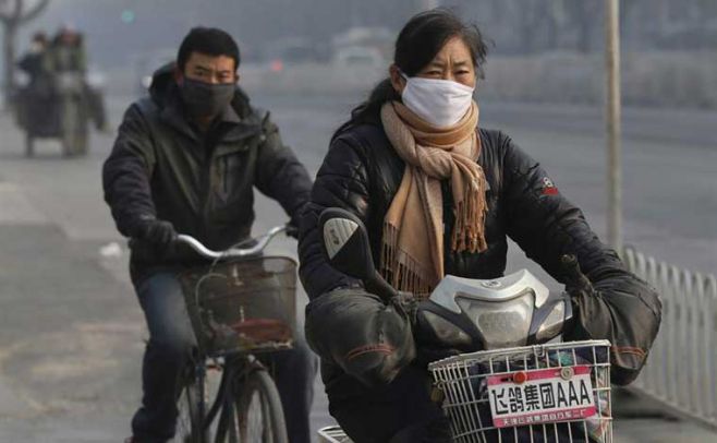 China activó alerta naranja por la extrema contaminación