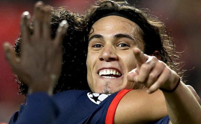 Gol de Edinson Cavani en la Champions League Gol de Edinson Cavani en la Champions League